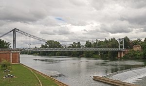 Illustration Pont suspendu de Villemur-sur-Tarn